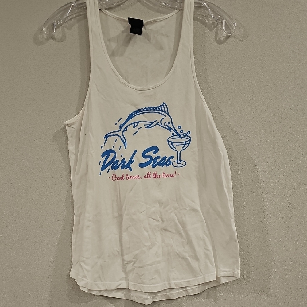White Tank Top for Fish Enthusiasts